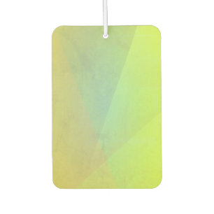 Modern Yellow Geometric Gradation Car Air Freshener