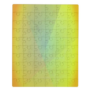 Modern Yellow Geometric Gradation Jigsaw Puzzle