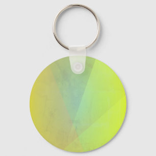 Modern Yellow Geometric Gradation Key Ring