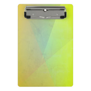 Modern Yellow Geometric Gradation Mini Clipboard