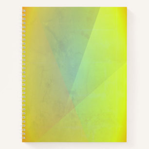 Modern Yellow Geometric Gradation Notebook