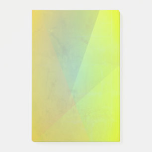 Modern Yellow Geometric Gradation Post-it Notes