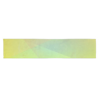 Modern Yellow Geometric Gradation Short Table Runner