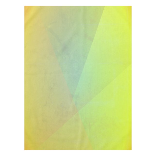 Modern Yellow Geometric Gradation Tablecloth (Front)