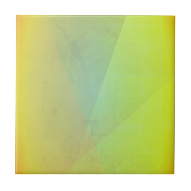 Modern Yellow Geometric Gradation Tile (Front)