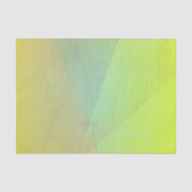 Modern Yellow Geometric Gradation Tissue Paper (Front)