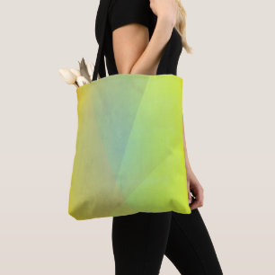 Modern Yellow Geometric Gradation Tote Bag