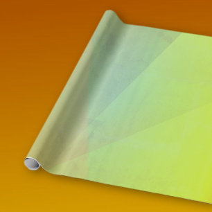 Modern Yellow Geometric Gradation Wrapping Paper