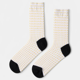 Modern Yellow Geometric Pattern Socks