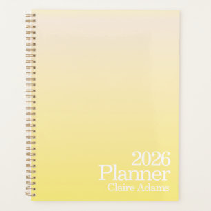 Modern Yellow Ombre Planner
