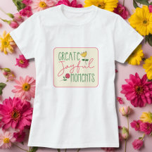 Modern Yellow & Pink Floral Inspirational T-Shirt