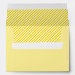Modern Yellow Stripes Envelope