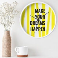 Modern Yellow Stripes & Make Your Dream Happen