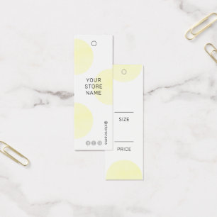 Modern Yellow Watercolor Social Media Price Tag