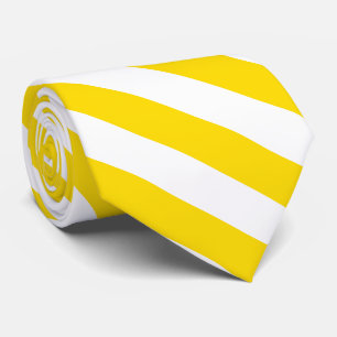 Modern Yellow White Striped Template Elegant Cool Tie