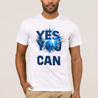 Modern "Yes You Can" Motivational Kinetic T-Shirt
