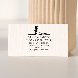 Modern Yoga Instructor Business Return Address Self-inking Stamp