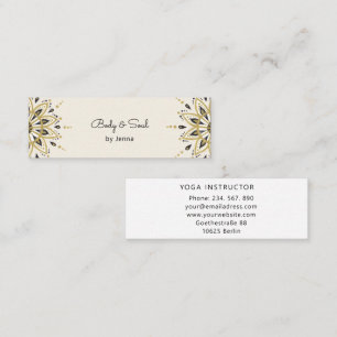 Modern Yoga Massage Wellness Business Centre Belli Mini Business Card