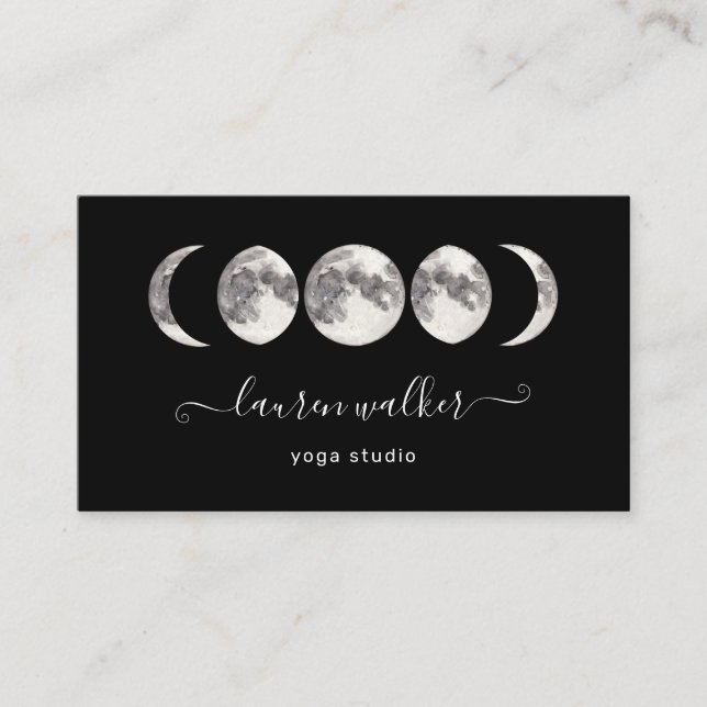 Modern Yoga Studio Business Card (Front)