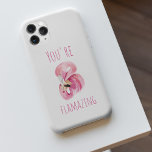 Modern You Are Flamazing Beauty Pink Flamingo iPhone 11Pro Max Case<br><div class="desc">Modern You Are Flamazing Beauty Pink Flamingo</div>