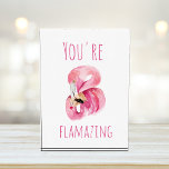 Modern You Are Flamazing Beauty Pink Flamingo Photo Block<br><div class="desc">Modern You Are Flamazing Beauty Pink Flamingo</div>