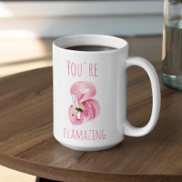 Modern You Are Flamazing Beauty Pink Flamingo