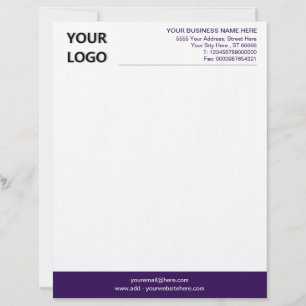 Modern Your Colours QR Code Company Logo Letterhea Custom Letterhead