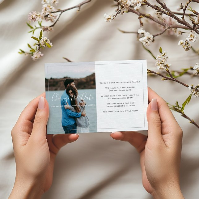 Modern your own photo, change the date card (Modern photo change the date card with personal message)