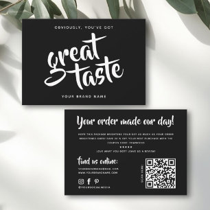 Modern you've got great taste qr code thank you