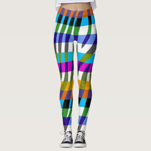 Modern Zebra Print Pattern #10 Leggings