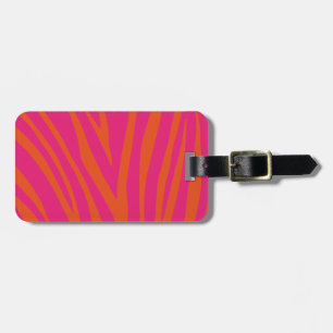 Modern Zebra Print Pattern Luggage Tag