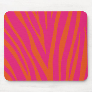 Modern Zebra Print Pattern Mouse Pad