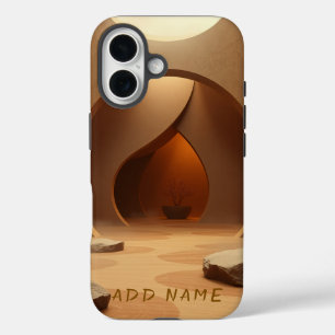 Modern Zen Architecture Serenity iPhone 16 Case