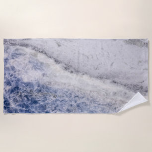 Modern Zen Bleu Beach Towel