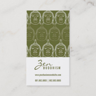 Modern Zen Buddha Spiritual Holistic Healing Arts Business Card