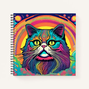 Modern Zen Cat Notebook