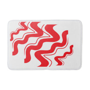 "Modern Zigzag Pattern Bathmat – Bold Geometric 