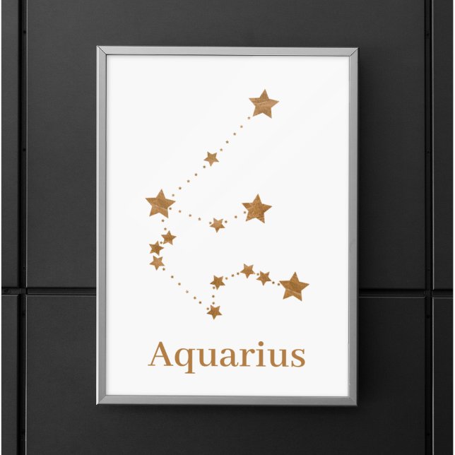Modern Zodiac Sign Gold Aquarius | Element Air (Creator Uploaded)