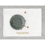 Modern Zodiac Sign Gold Aquarius | Element Air Tea Towel<br><div class="desc">Modern Zodiac Sign Gold Aquarius | Element Air</div>