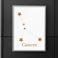 Modern Zodiac Sign Gold Cancer | Element Water
