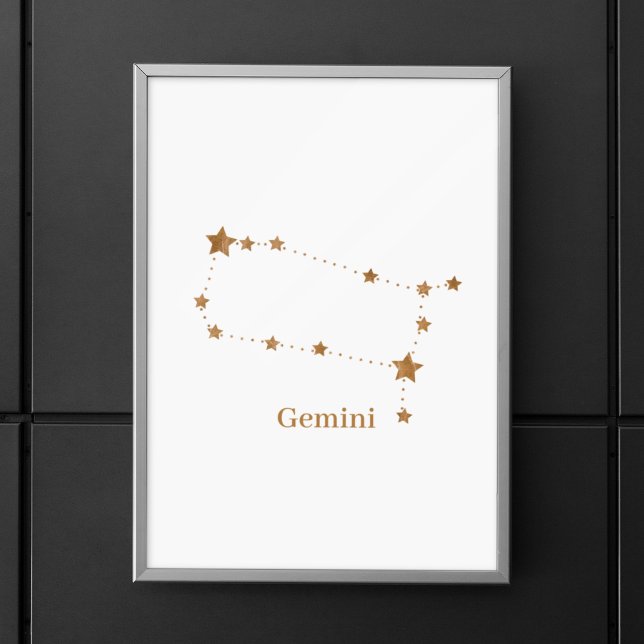 Modern Zodiac Sign Gold Gemini | Element Air  (Creator Uploaded)