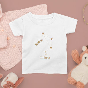 Modern Zodiac Sign Gold Libra   Element Air Toddler T-Shirt
