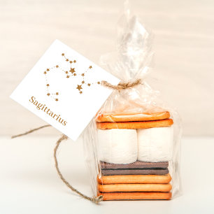 Modern Zodiac Sign Gold Sagittarius  Element  Fire Favour Tags