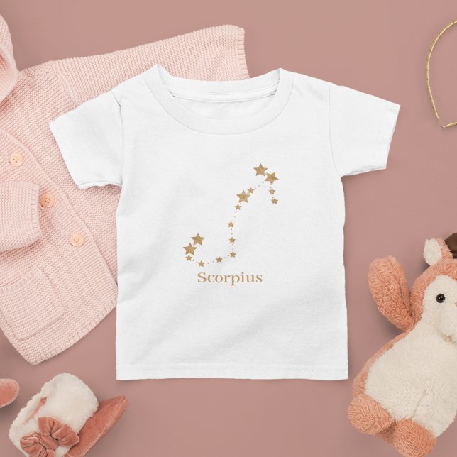 Modern Zodiac Sign Gold Scorpius | Element Water  Toddler T-Shirt (Creator Uploaded)