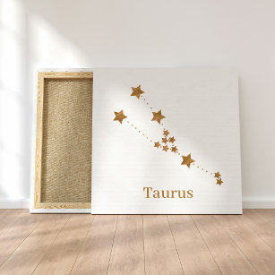 Modern Zodiac Sign Gold Taurus   Element Earth