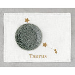 Modern Zodiac Sign Gold Taurus | Element Earth Tea Towel<br><div class="desc">Modern Zodiac Sign Gold Taurus | Element Earth</div>