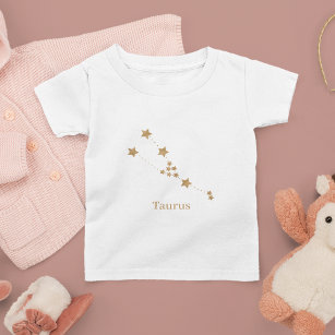 Modern Zodiac Sign Gold Taurus   Element Earth Toddler T-Shirt