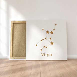 Modern Zodiac Sign Gold Virgo   Element Earth