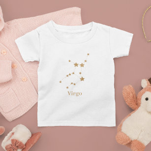 Modern Zodiac Sign Gold Virgo   Element Earth Toddler T-Shirt