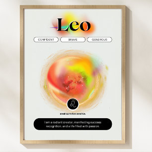 Modern Zodiac Sign Leo Quote   Element Fire